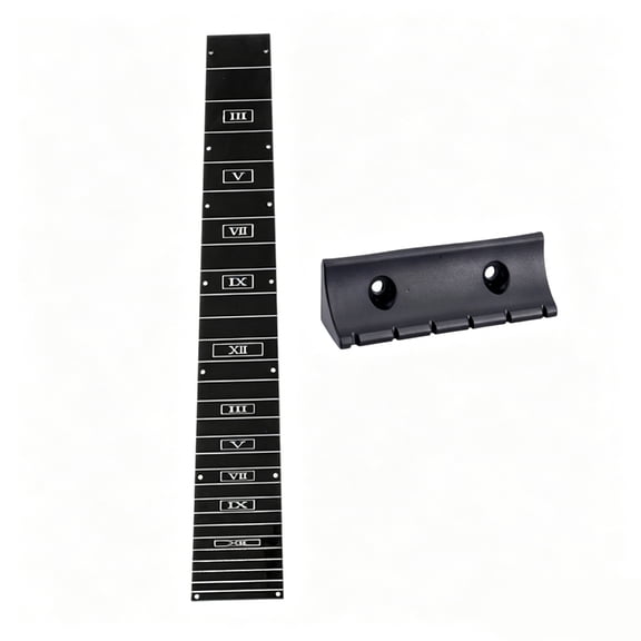 Misright Universal Guitar Fretboard With Nut Plastic Acoustic Guitar Fingerboard