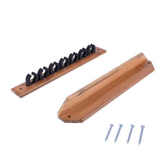 Misright Vertical Rod Storage Holder for Garage Wood Fishing Poles Rack Holds 7/10 Rod