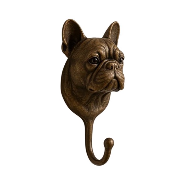 Misright Vintaged French Animal Sculpture Wall Hook Realistic And Elegant Bronze Finish For Home Decoration