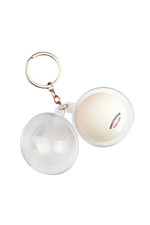 Vivid Table Tennis Keyring Creative Engraving Option Portable Stylish Gift
