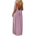 thumbnail image 1 of Misright Women's Backless Flowy Beach Maxi Dress, 1 of 10