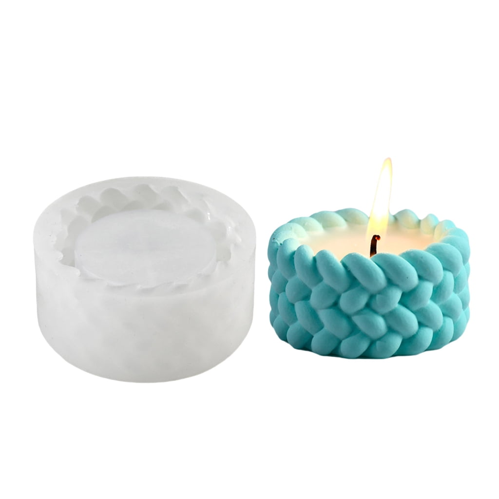 Misright Woven Rope Resin Molds Silicone Candle Holder Molds for Epoxy ...