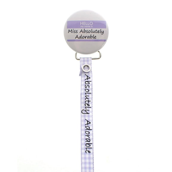 Miss Absolutely Adorable Pacifier Clip