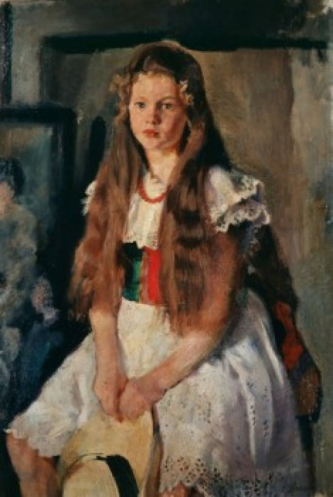 Miss Anna Armando Spadini (1883-1925 Italian) Canvas Art - (24 x 36)
