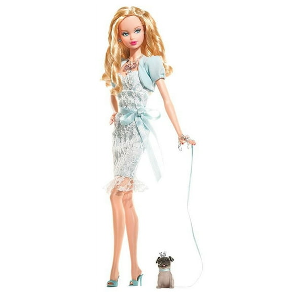 Miss Aquamarine Barbie Doll Birthstone Beauties Collection March Blonde K8692