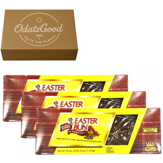 Miss Birdie Easter Bun 42oz (1.19kg) 3-Pack – Product of Jamaica – Curated & Packaged by ODatzGood