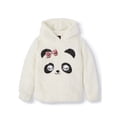 thumbnail image 1 of Miss Chievous Girls 4-16 Sequin Critter Plush Sherpa Pullover Hoodie, 1 of 2
