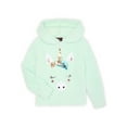 thumbnail image 1 of Miss Chievous Girls Sequin Critter Plush Faux Shearling Hoodie, Sizes 4-16, 1 of 3