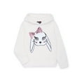 thumbnail image 1 of Miss Chievous Girls Sequin Critter Plush Faux Shearling Hoodie, Sizes 4-16, 1 of 4