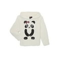thumbnail image 1 of Miss Chievous Girls Sequin Critter Plush Faux Sherpa Pullover Hoodie, 1 of 4