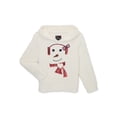 thumbnail image 1 of Miss Chievous Girls Sequin Critter Plush Faux Sherpa Pullover Hoodie, 1 of 4