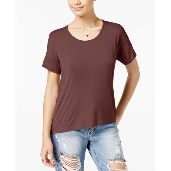 Miss Chievous Juniors Ladder Back T-Shirt Rustic Brick L