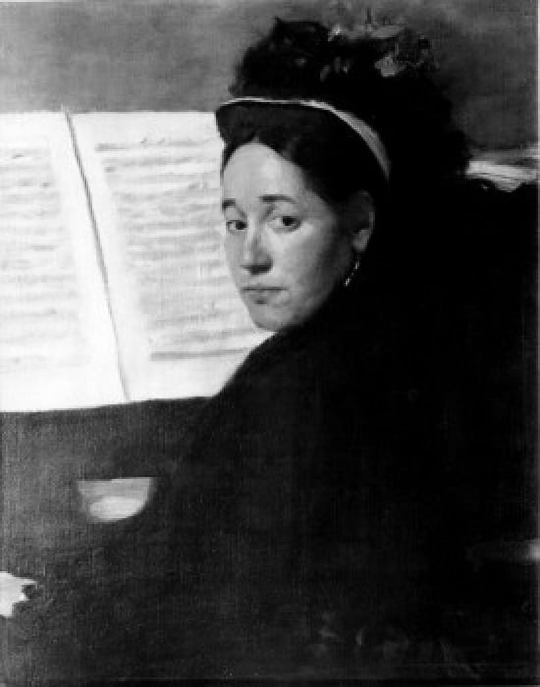 Miss Dihan at the Piano by Edgar Degas 1834-1917 Canvas Art - Edgar Degas (24 x 36)