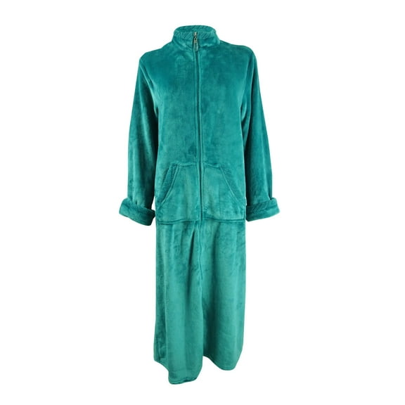 Miss Elaine Women's Fleece Long Zipper Robe