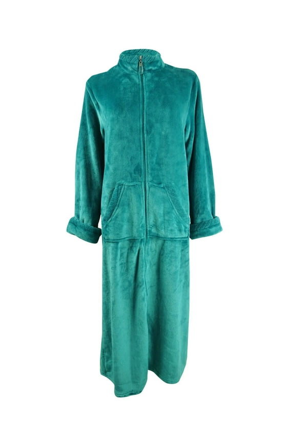 Women's Fleece Long Zipper Robe