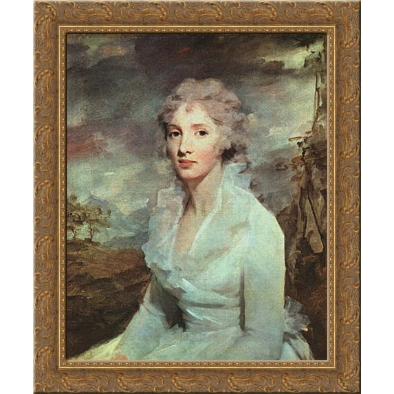 Miss Eleanor Urquhart 20x23 Gold Ornate Wood Framed Canvas Art by Raeburn, Sir Henry