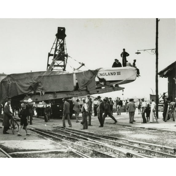 Miss England Iii Speedboat Poster Print By The Institution Of Mechanical Engineersmary Evans