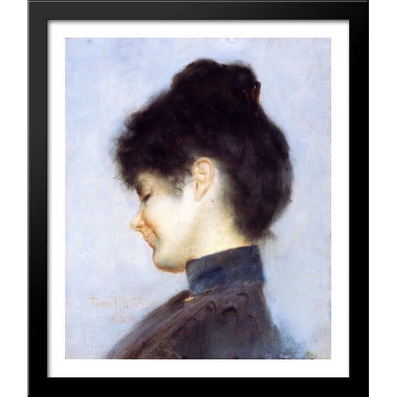 Miss Florence Greaves 28x34 Large Black Wood Framed Print Art by Tom Roberts