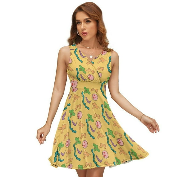 Miss Frizzle In A Pickle Magic School Bus Sundress Sleeveless Dress Summer Women Clothes Dress for Women Dresses