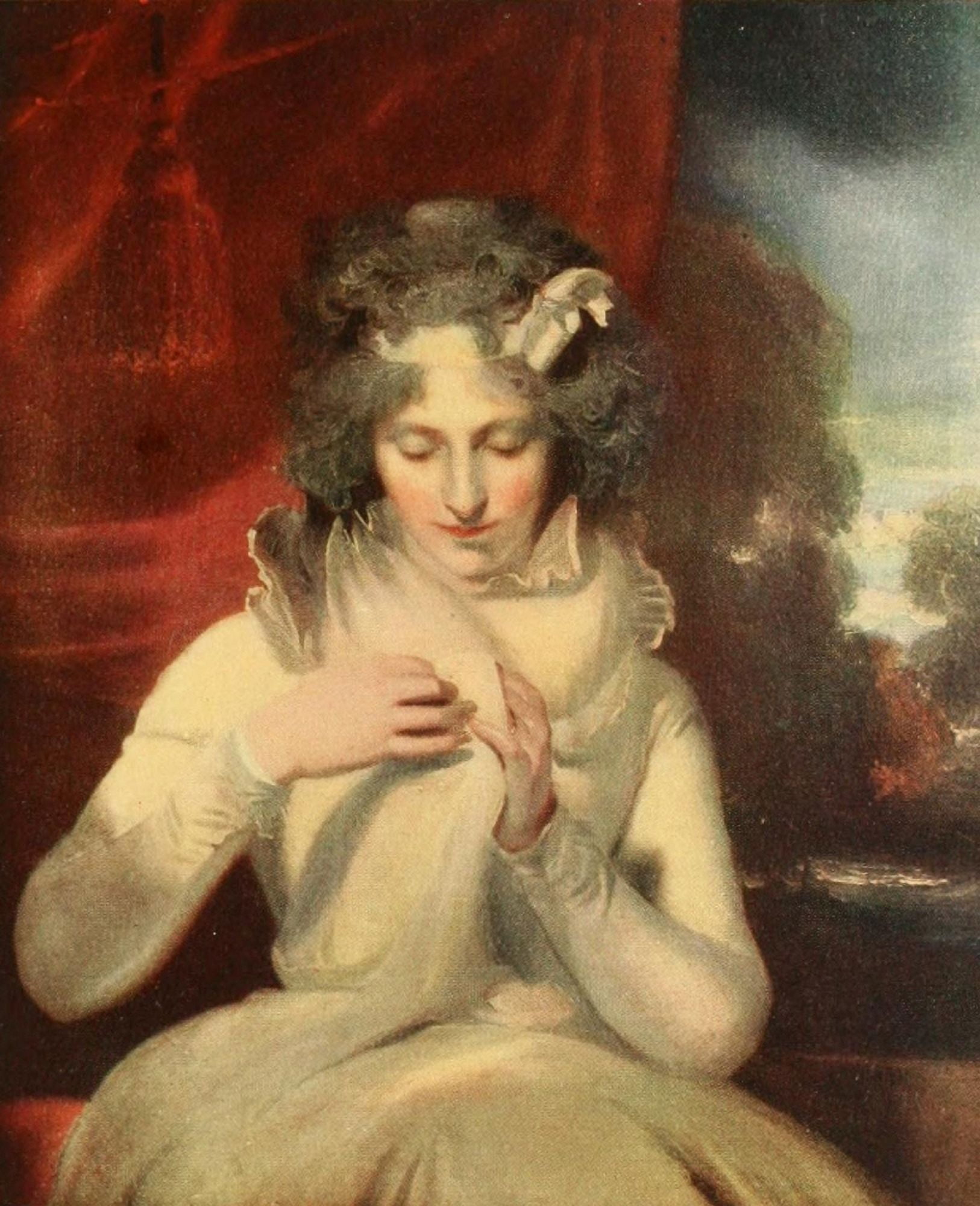 Miss Georgina Lennox History of Art 1911 Canvas Art - Thomas Lawrence (18 x 24)