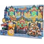 Miss Girlie Girl Musical Christmas 3D Pop Up Card Christmas Home Animated Lights, Plays 6 Christmas Melody with Matching Flashing Lights Plus Replaceable Battery (1 Card with Envelope)