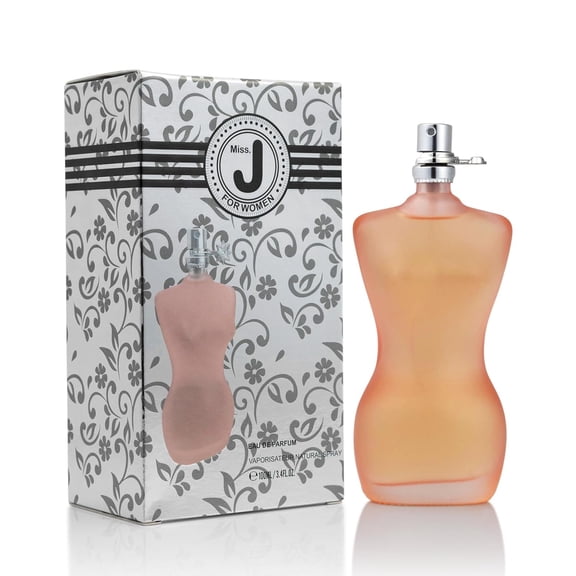 Miss J Perfume for Women, Amber Floral Fragrance with Rose & Vanilla, 100ml Eau de Parfum Spray