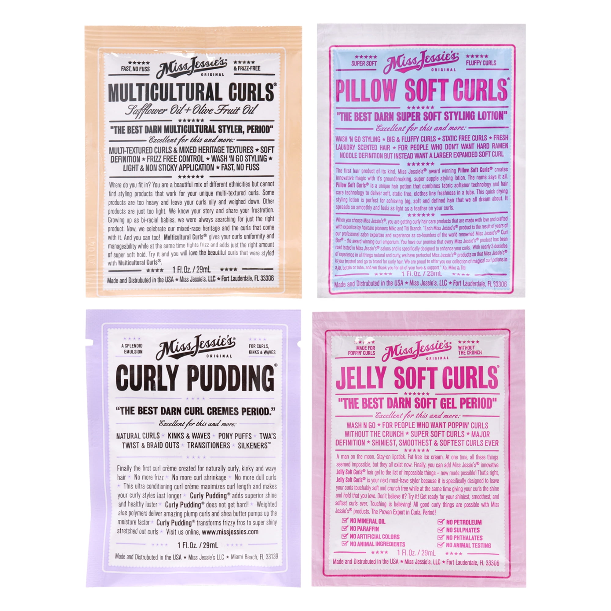 Miss Jessies Pillow Soft Curls With Jelly Soft Curl and Multi Cultural CurlsCurly Pudding Kit