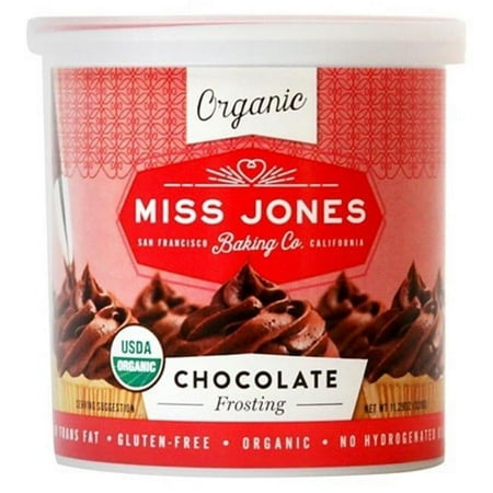 Miss Jones Baking 6 x 320 g Organic Chocolate Frosting