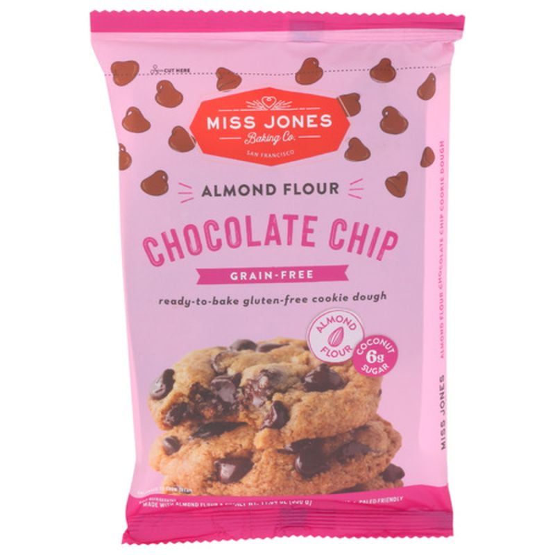 Miss Jones Baking Co Chocolate Chip Almond Flour Cookie Dough 11.84 oz