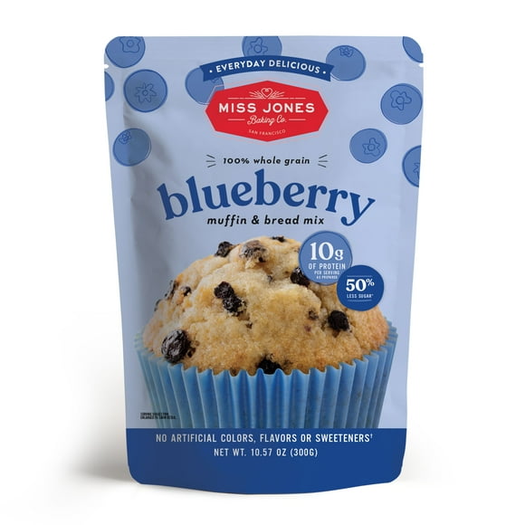 Miss Jones Baking Co. Everyday Delicious Blueberry Muffin & Bread Mix, 10.57 Oz