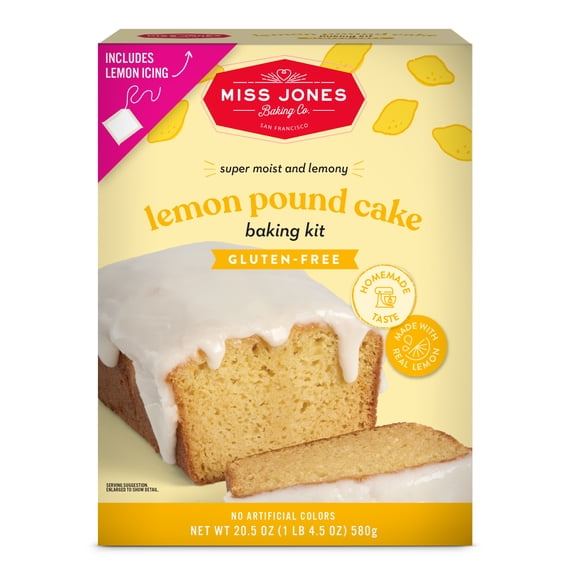 Miss Jones Baking Co. Gluten Free Lemon Pound Cake Baking Kit
