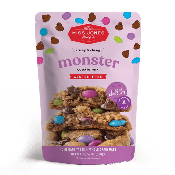 Miss Jones Baking Co. Gluten Free Monster Cookie Mix, 10.57oz