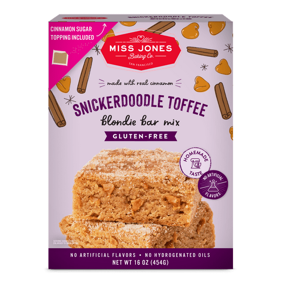 Miss Jones Baking Co. Gluten-Free Snickerdoodle Toffee Blondie Bar Mix