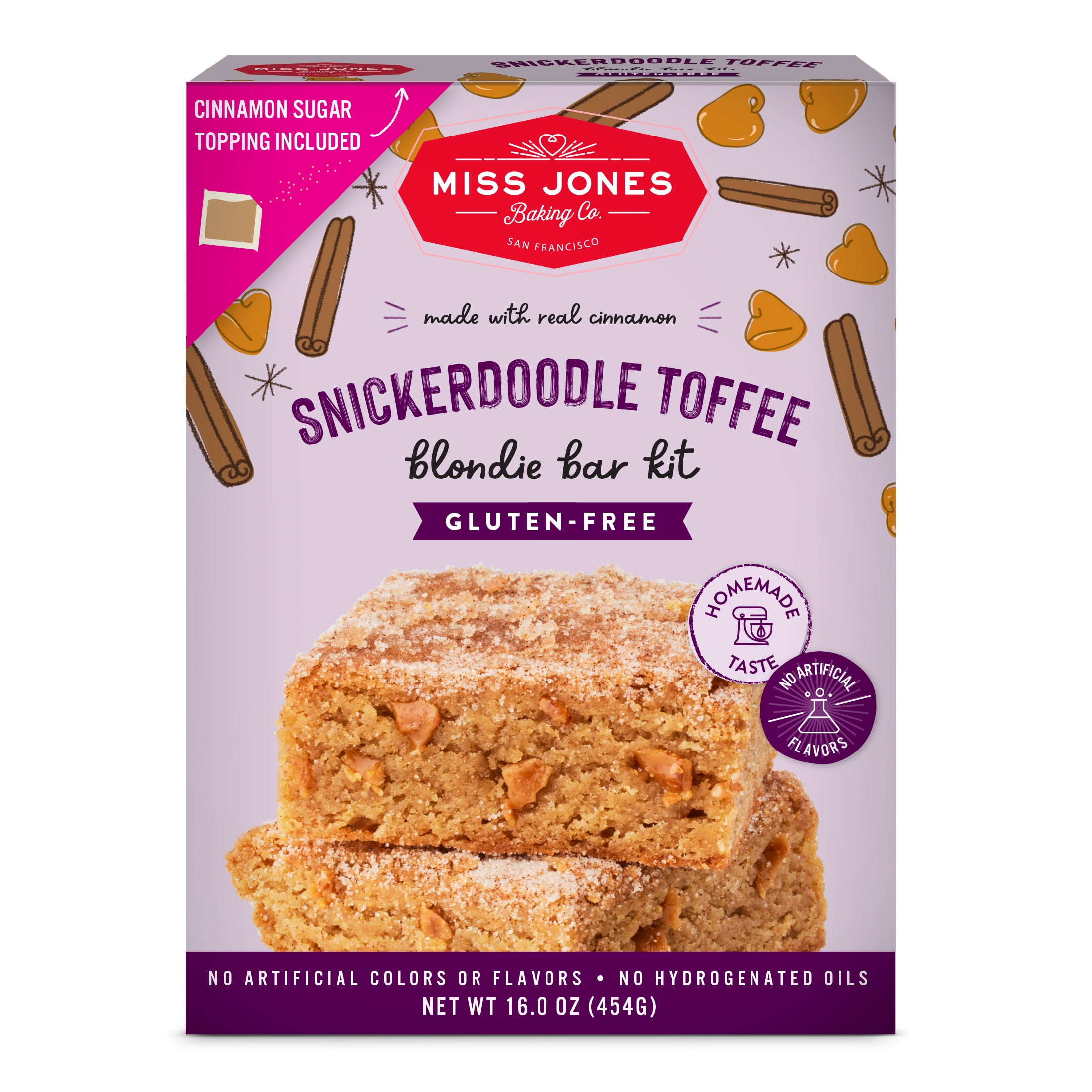 Miss Jones Baking Co. GlutenFree Snickerdoodle Toffee Blondie Bar