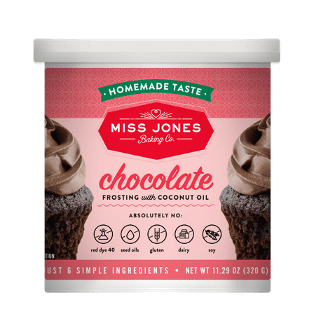 Miss Jones Baking Co. Natural Chocolate Frosting, 11.29oz