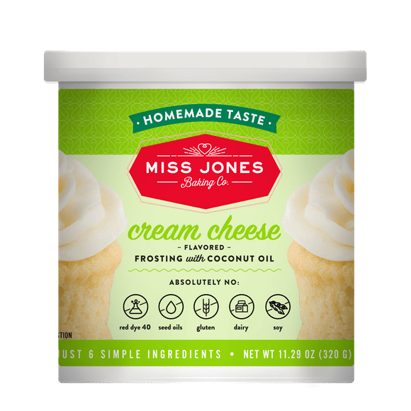 Miss Jones Baking Co. Natural White Cream Cheese Frosting, 11.29oz