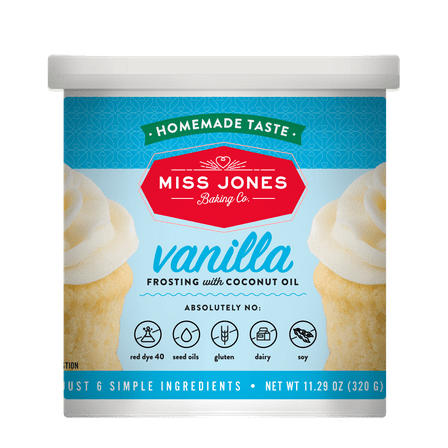 Miss Jones Baking Co. Natural White Vanilla Frosting, 11.29oz