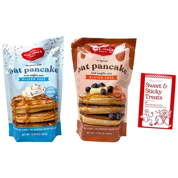 Gluten-Free Oat Pancake Waffle Mix 2 Flavor: Original, Confetti Pop + MerlinsMart Zine | Miss Jones