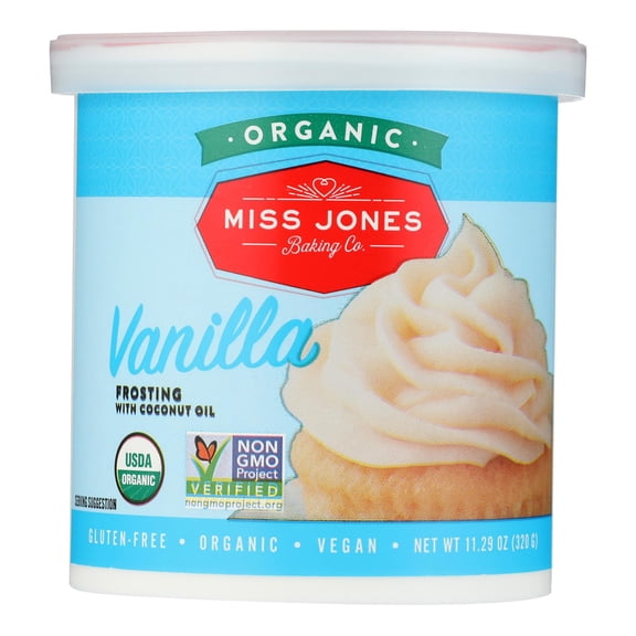 Miss Jones Organic Vanilla Frosting, 11.29 oz