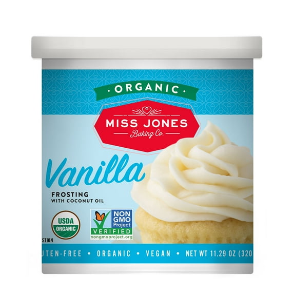 Miss Jones Organic Vanilla Frosting, 11.29 oz