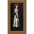 thumbnail image 1 of Miss Kaji Waki 24x14 Gold Ornate Wood Framed Canvas Art by Robert Henri, 1 of 2