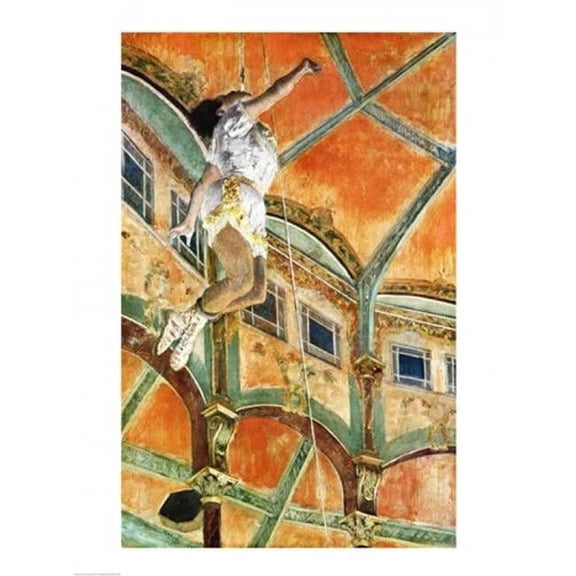 Miss La la at the Cirque Fernando  1879 Poster Print by Edgar Degas