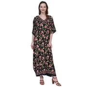 MISS LAVISH London Kaftan Dress - Caftans for Women - Women's Caftans Suiting Teens to Adult Women in Regular to Plus Size [151-BLACK 6-12]