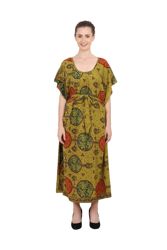 London Kaftan Dress Regular Dresses for Women in Ethnic Inspired Prints One Size to Fit (P314)
