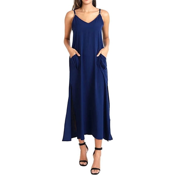 Miss Lavish London Kaftan Dresses for Women Beach Cover up Caftans Moo Moos Women Swimwear Cover up Navy Small