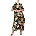 thumbnail image 1 of Miss Lavish London Ladies Kaftans Kimono Maxi Style Dresses Suiting Teens to Adult Women in Regular to Plus Size (3X-Large, 124-Black), 1 of 5