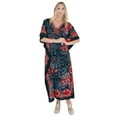 thumbnail image 1 of Miss Lavish London Kaftan Dresses for Women,Beach Kaftan Coverups,Hawaiian Coverups for Women,Long Beach & Swimsuit Coverups,Plus Size African Caftan Dress,Moroccan Style Loungewear Black XL, 1 of 6