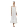 thumbnail image 1 of Miss Lavish London Victorian Style Nightgown Sleeveless Long Sleepwear Women Cotton Plus Size Vintage Nightdress White, 10, 1 of 8