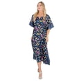 thumbnail image 1 of Miss Lavish London Kaftan Dresses for Women,Beach Kaftan Coverups,Hawaiian Coverups for Women,Long Beach & Swimsuit Coverups,Plus Size African Caftan Dress,Moroccan Style Loungewear Autumn Blue 3XL, 1 of 6