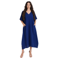 thumbnail image 1 of Miss Lavish London Women Kaftans Dresses, Navy 2Xl, 1 of 6